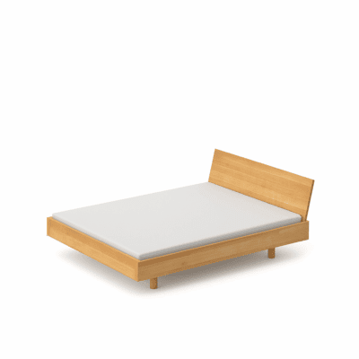 Modernes Quadra Designerbett aus Massivholz von Vitamin Design für stilvolles Schlafzimmer.