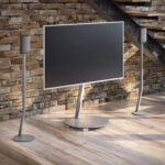 Wissmann TV-Halterung Amega Circle Art 900 - Elegante Wandhalterung für Fernseher