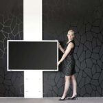 Wissmann TV-Halterung Plate Art 126 Modell 2 - elegante Wandhalterung für Fernseher