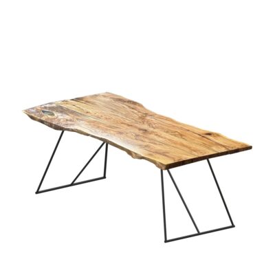 Vintage Zeus Noto Tisch im zeitlosen Oldtime Design mit markanter Tischplatte und Metallgestell.