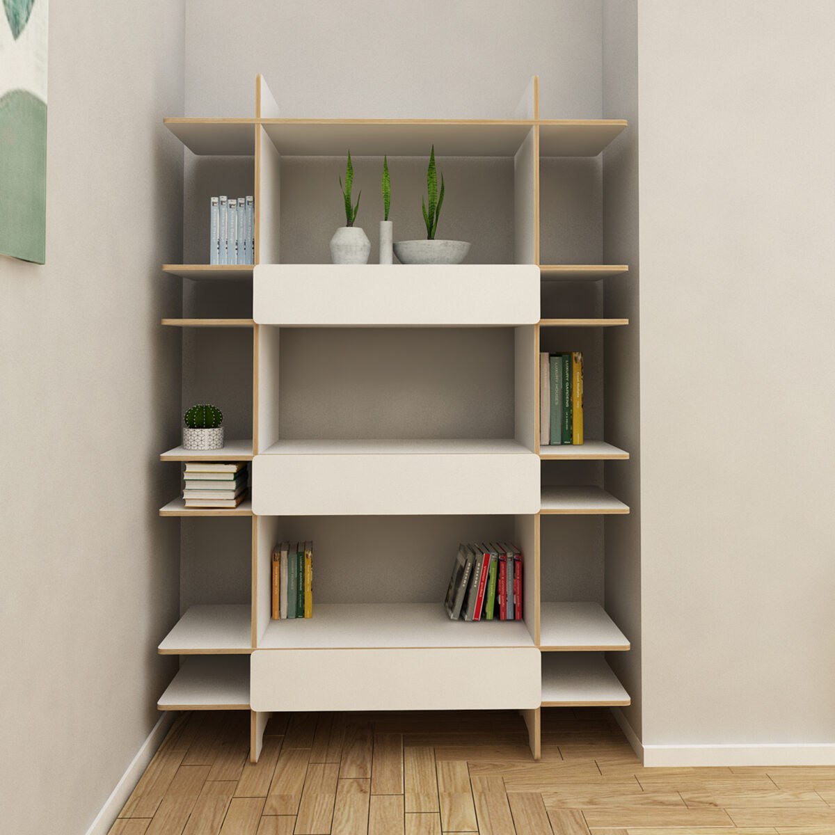 Radis - Regal mit Schreibtisch Pagoda – Bild 8