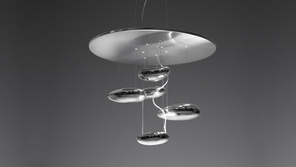 Artemide Mercury 2 Hängeleuchte mit spektakulärem Quecksilber-Effekt für stilvolle Beleuchtung.