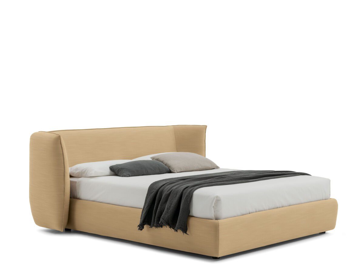 Modernes Bolzan Jill Bett mit elegantem Kopfteil für stilvolle Schlafzimmer.