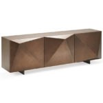 Elegante Kayak Kommode mit geschwungenen Fronten von Cattelan Italia, Design Emanuele Tortora.