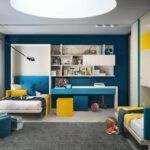 Platzsparendes Schrankbett Kali Ponte mit integriertem Stauraum und elegantem Design.