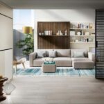 Platzsparendes Schrankbett Clei Swing 4 mit integriertem Schreibtisch und Stauraum für kleine Wohnungen.