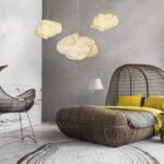 Cloud 2 Pendelleuchte aus natürlichen Materialien von Kenneth Cobonpue für modernes Wohnambiente.