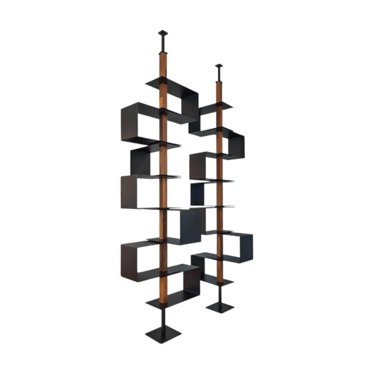 Abstrakte geometrische Formen in bunten Farben mit modernem Grafikdesign-Stil