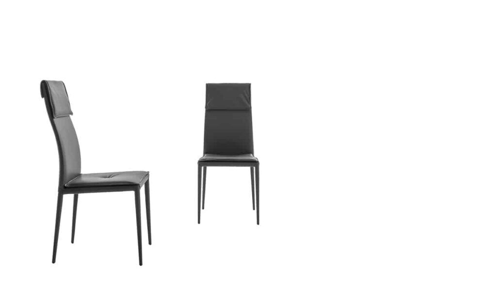 Eleganter Adria Stuhl von Tonin Casa mit modernem italienischen Design für stilvolle Esszimmer.