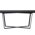 Eleganter Esstisch Pero aus Eiche mit schwarzem Metallgestell für modernes Esszimmer.