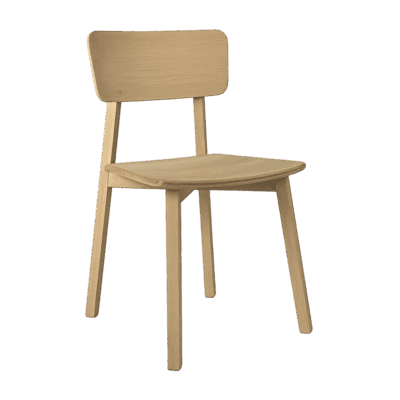 Eleganter Ethnicraft Casale Esszimmerstuhl aus Massivholz mit schlichtem, zeitlosem Design.