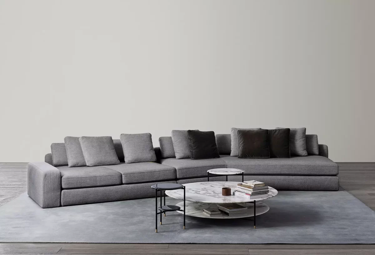 Elegantes Meridiani Harold 3 Designer-Sofa in luxuriöser Ausführung für moderne Wohnräume.