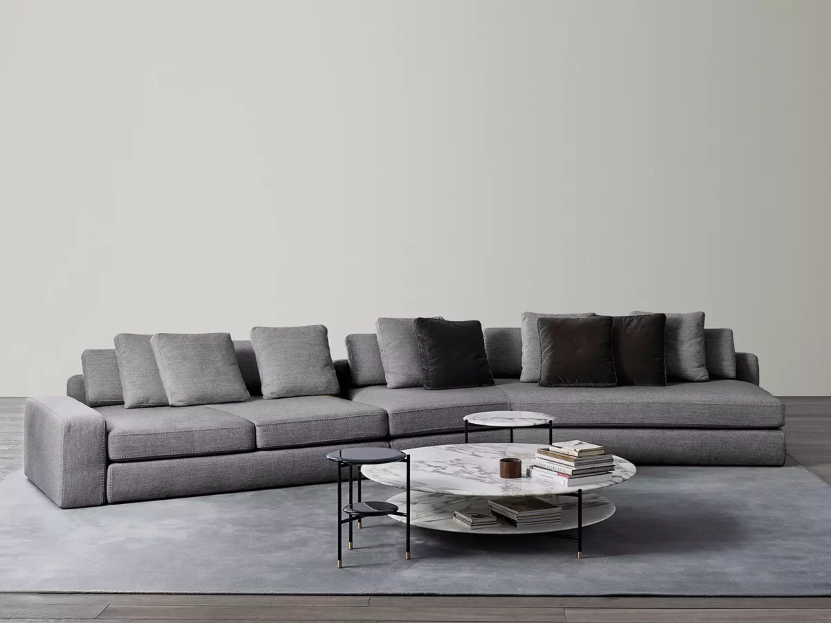 Elegantes Meridiani Harold 3 Designer-Sofa in luxuriöser Ausführung für moderne Wohnräume.