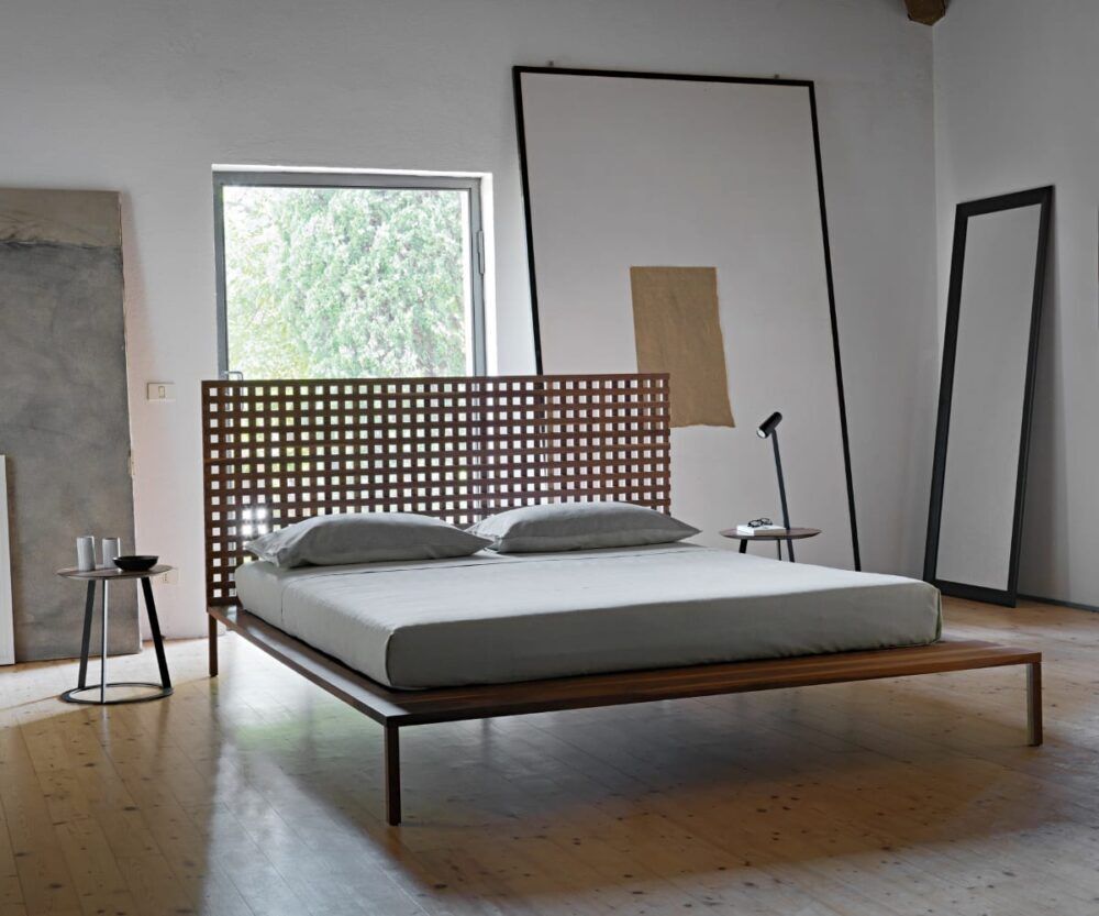 Elegantes Twine Bett von Horm mit modernem Design und hochwertiger Verarbeitung.