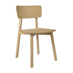 Eleganter Ethnicraft Casale Esszimmerstuhl aus Massivholz mit schlichtem, zeitlosem Design.