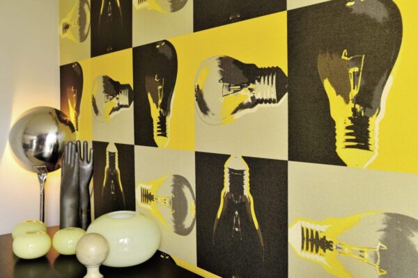 Exklusive Elitis Designer-Tapete Toile Peinte Colors mit handgemalter Optik.
