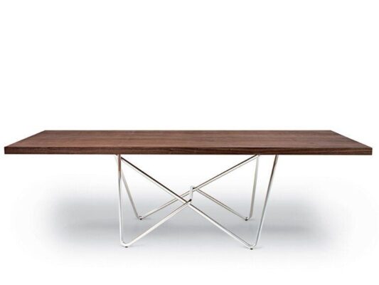 Exklusiver Piano Designertisch von Riva 1920 aus massivem Holz mit eleganter Tischplatte.