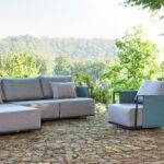 Fischer Möbel Suite 3 Outdoor-Sofa in modernem Design für Garten und Terrasse