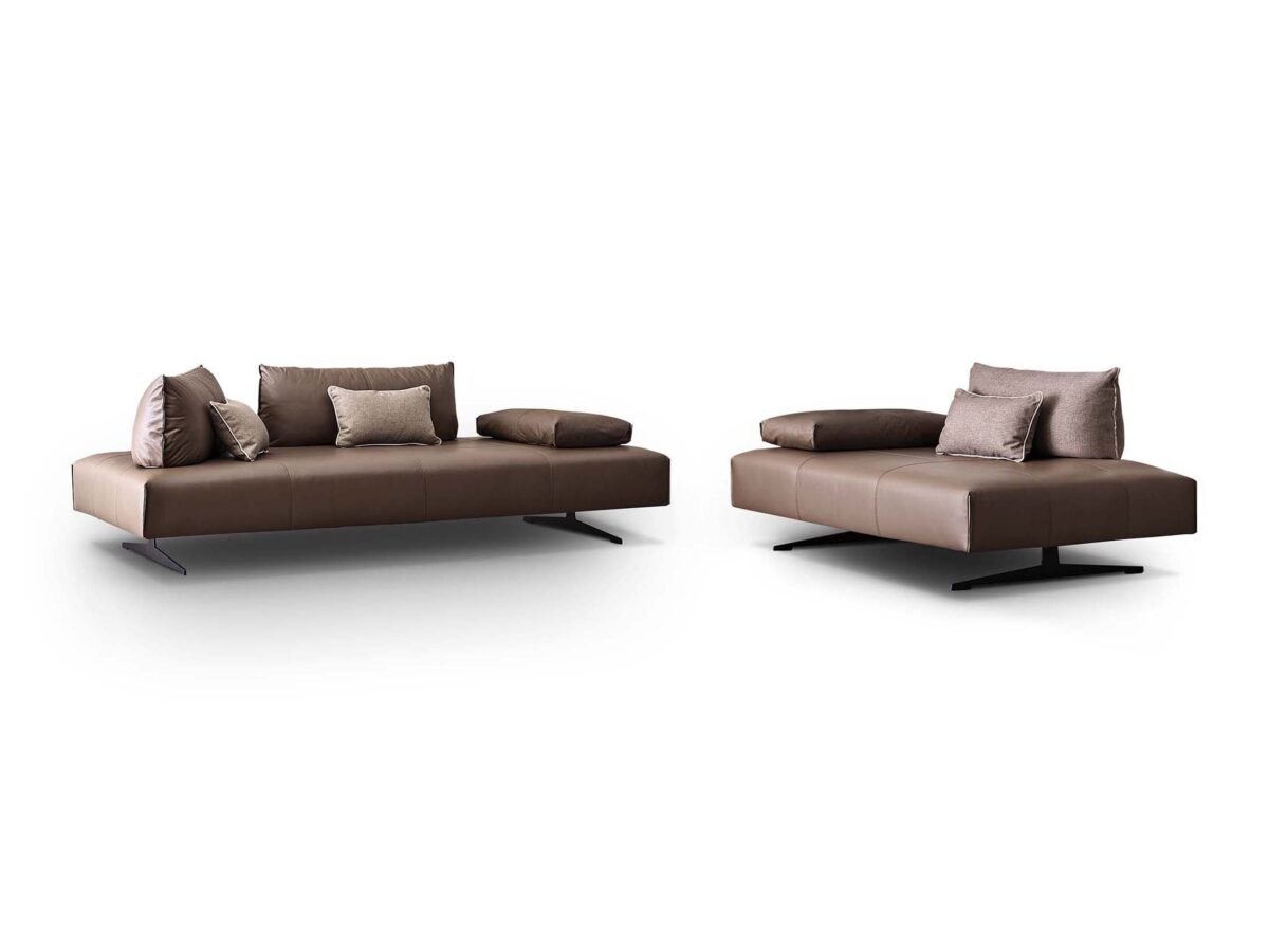 Elegantes Le Comfort Bacio Designer-Sofa in modernem Design für stilvolle Wohnräume.