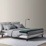 Luxuriöses Oliver Bett von Meridiani mit elegantem Design und hochwertiger Verarbeitung.