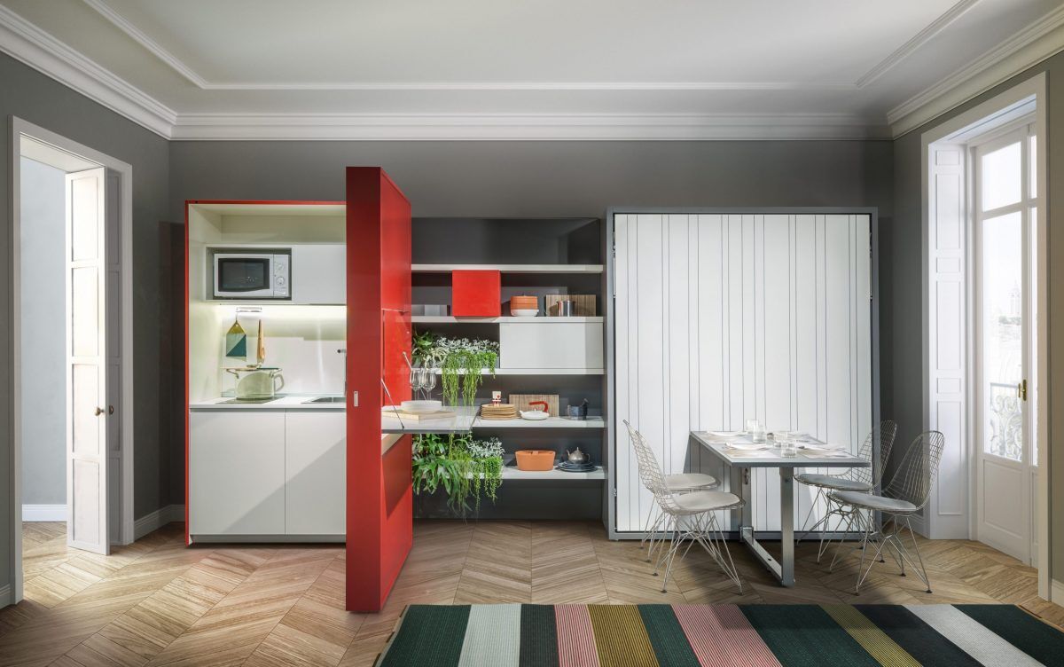 Mobile Kofferküche von Clei - kompakte Küchenbox mit integrierter Ausstattung für flexibles Kochen unterwegs.