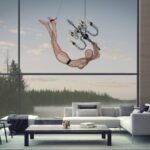 Moderne Limbo 2 Pendelleuchte aus natürlichen Materialien von Designer Kenneth Cobonpue.