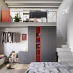 Moderne Nidi Jugendzimmer mit kreativen Möbeln und farbenfrohen Gestaltungsideen für Teenager.