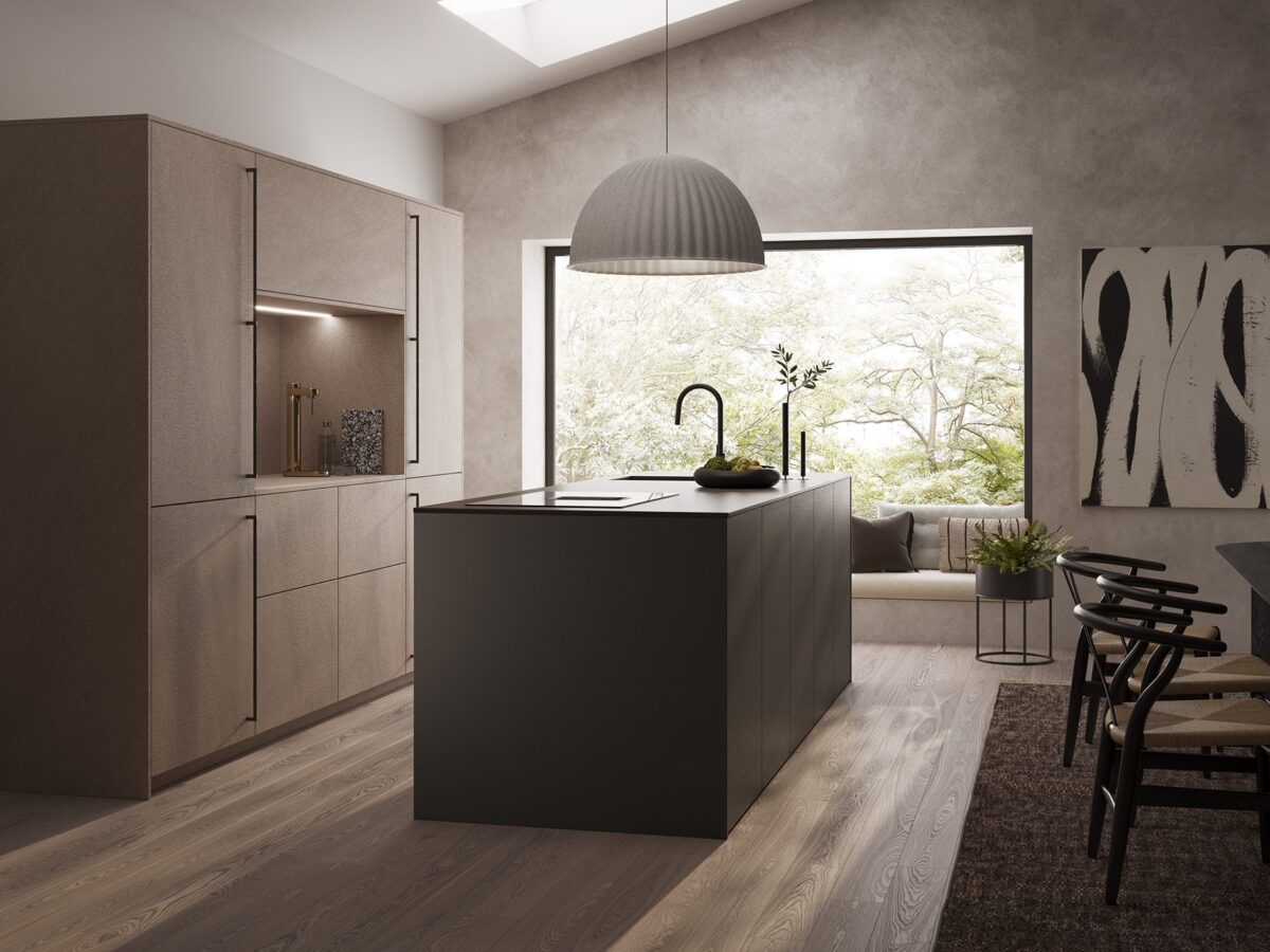 Moderne Rotpunkt Küche mit eleganten Fronten und durchdachter Raumgestaltung als Inspiration für Ihr Zuhause.