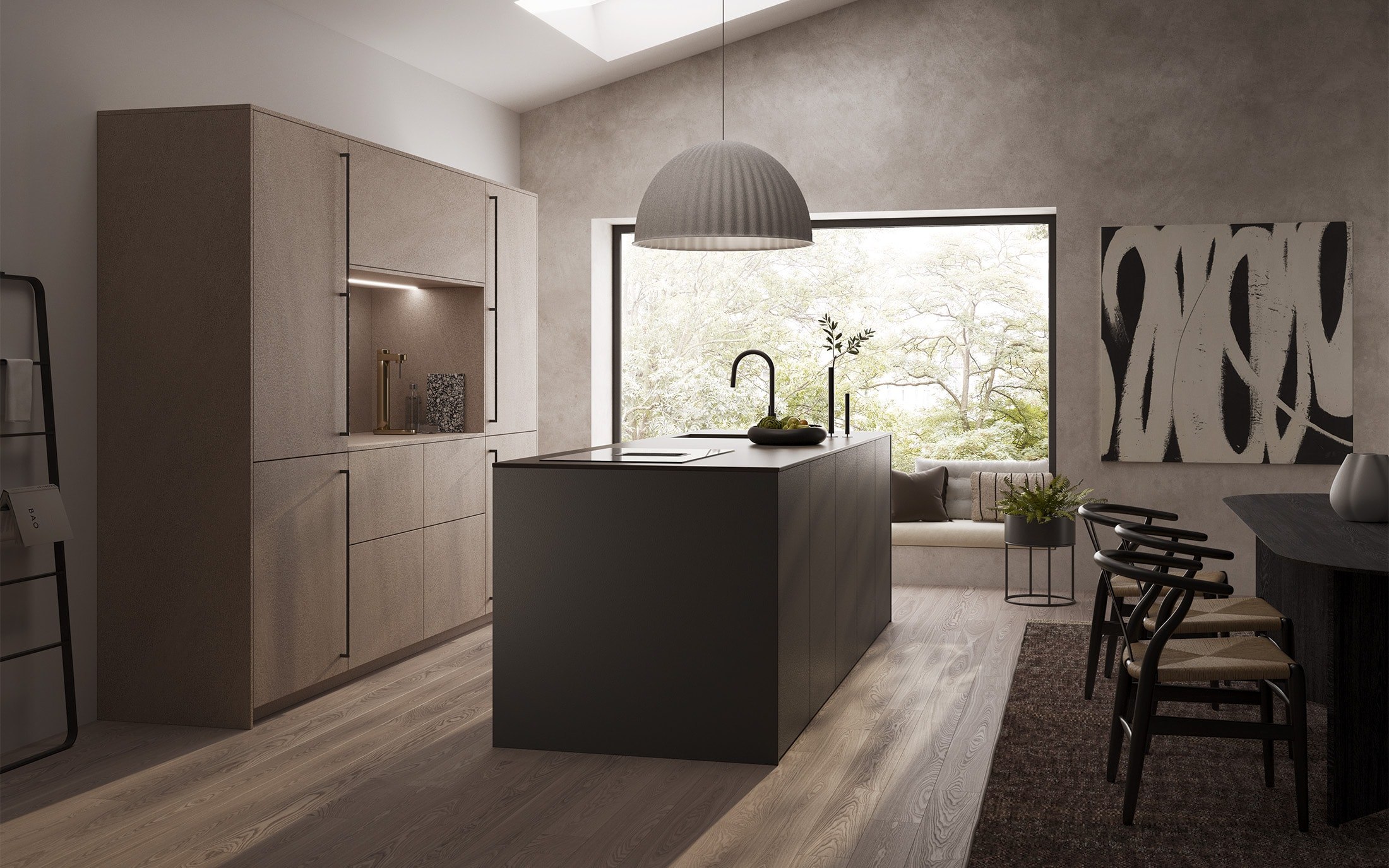 Moderne Rotpunkt Küche mit eleganten Fronten und durchdachter Raumgestaltung als Inspiration für Ihr Zuhause.