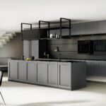 Moderne Rotpunkt Küche mit eleganten Fronten und hochwertiger Ausstattung in stilvollem Design.