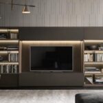 Flexus 14 Wohnwand mit Regalen und Schränken in elegantem Design von Giellesse.