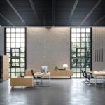 Moderner Bralco Loopy Schreibtisch mit elegantem Design für stilvolles Arbeiten im Büro.