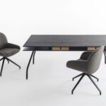 Crassevig Elba 6 Designstuhl mit schlanker Silhouette für moderne Büros und Wohnräume.