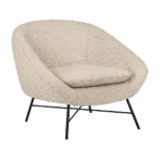 Moderner Ethnicraft Barrow Sessel mit eleganter Polsterung für zeitgemäße Wohnräume.