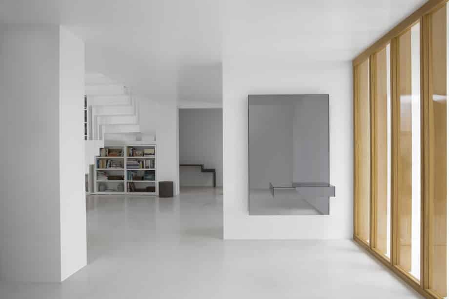 Moderner grauer Kendo Konsolentisch mit minimalistischem Design für Flur oder Wohnzimmer.