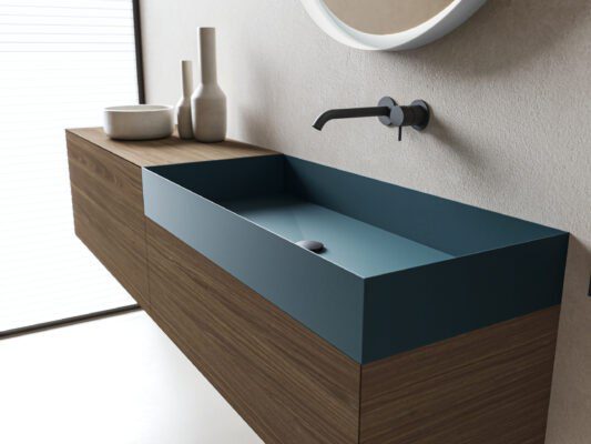 Moderner Moab80 Less 16 Waschtisch mit minimalistischem Design für stilvolle Badezimmer.