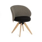 Eleganter Neo Stuhl von Mobitec mit schwarzem Metallgestell und hochwertiger Polsterung für modernen Wohnkomfort.