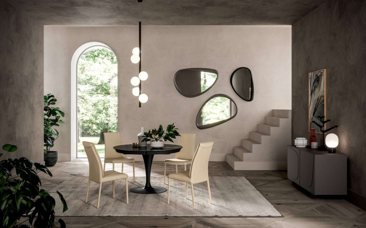 Moderner Ozzio Eclips Esstisch mit elegantem Design für stilvolle Esszimmer