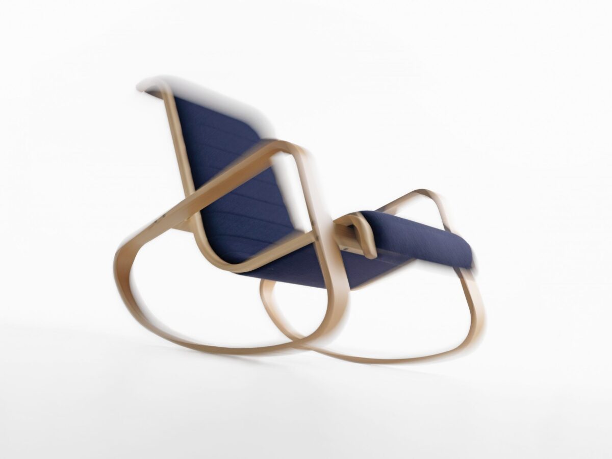 Moderner Schaukelstuhl Dondolo 7 von Crassevig in elegantem Design für stilvolles Wohnen.