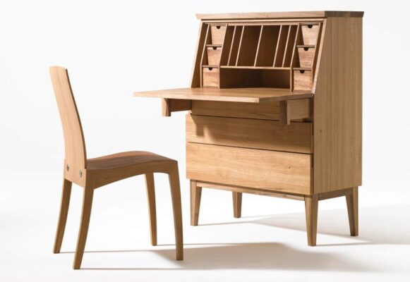 Moderner Sekretär Emily von Sixay - kompakter Schreibtisch in zeitlosem Design