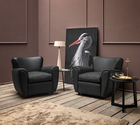 Eleganter Valentini Sessel Ester 2 mit modernem Design für stilvolle Wohnräume.