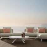 Elegantes Talenti Coral Lounge Sofa für moderne Terrassen und Gärten im Outdoor-Bereich.