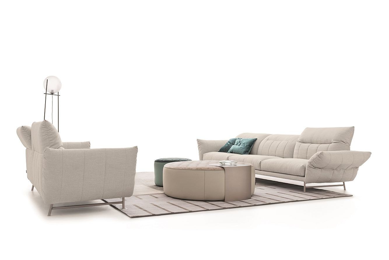 Modernes Ditre Italia Designer-Sofa in elegantem Grau für stilvolles Wohnambiente.