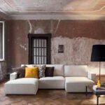 Modernes Flexteam Genius 7 Designer-Sofa in elegantem Design für stilvolle Wohnräume.