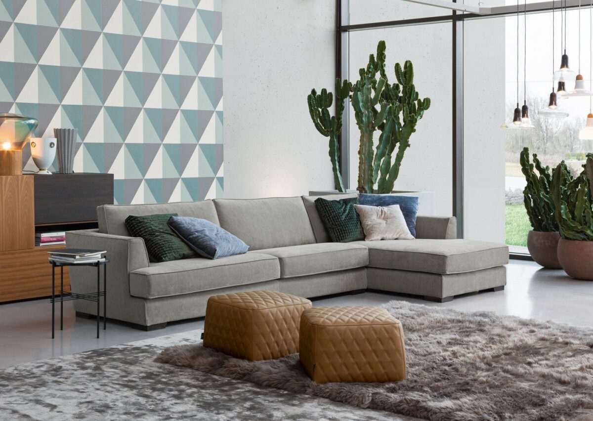 Modernes Flexteam Sofa Albert 11 in Premiumqualität mit elegantem Design.