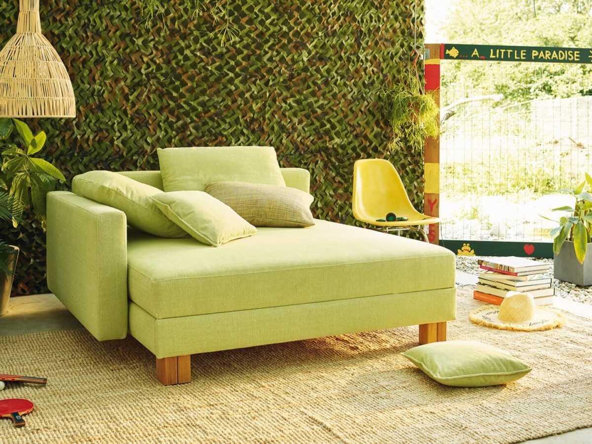 Modernes Joka Quadro 392 Schlafsofa in elegantem Design für Wohn- und Schlafkomfort.