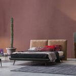 Modernes Polsterbett Domus 3 von Flexteam mit elegantem Design für stilvolle Schlafzimmer.