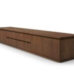 Modernes Riva 1920 Raffaello Sideboard aus Massivholz mit eleganten Schubladen und Türen.