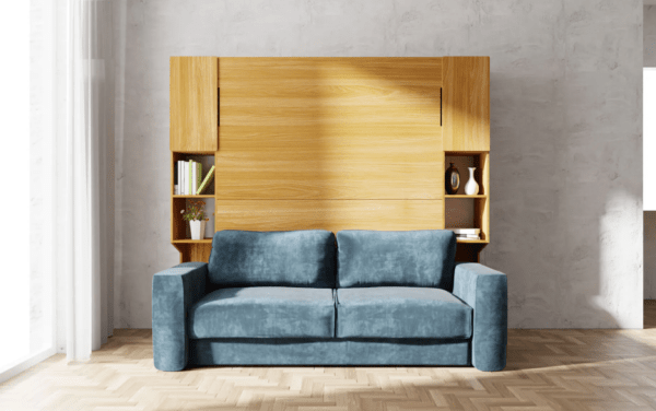 Schrankbett mit Sofa - clevere 2-in-1 Lösung für kleine Wohnungen und Gästezimmer.