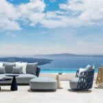 Elegantes Talenti Swipe 7 Outdoor-Sofa für moderne Gärten und Terrassen.